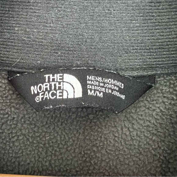 The North Face Pullover Gray 1/4 Zip Fleece Outdoors Hiking Jacket Men’s Medium - Picture 5 of 9